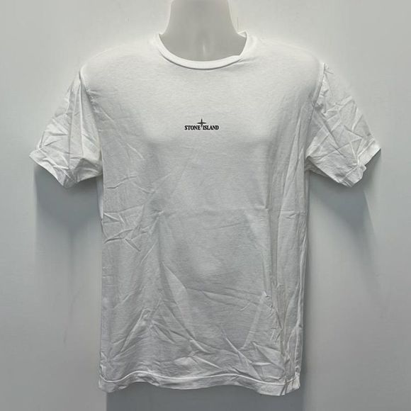 Stone Island White Logo T-Shirt Size M Stone Island White Logo T-Shirt Size M